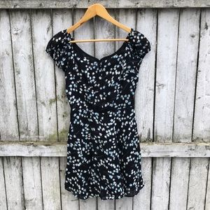 Reformation off shoulder floral mini dress